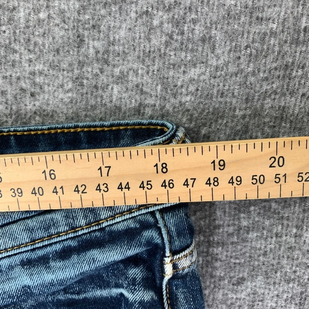 Ksubi Jeans Men 36x32 Van Winkle Denim Blue Fashion Button Fly